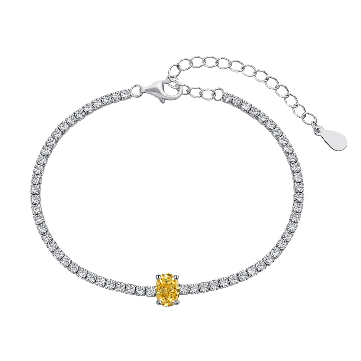 [Violet JW]0.75 Carat Exquisite Oval Cut Daily Bracelet