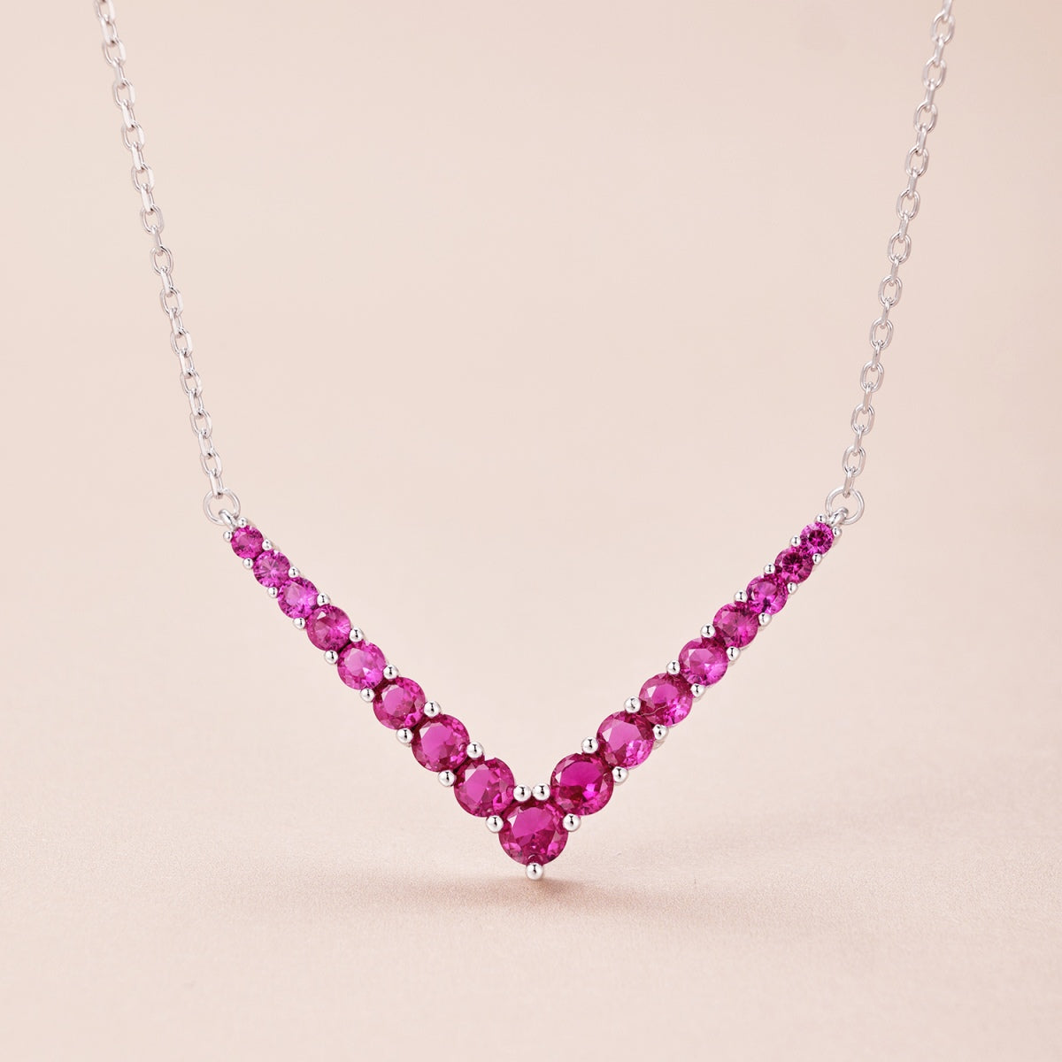 [Violet JW]Ornate Round Cut Necklace