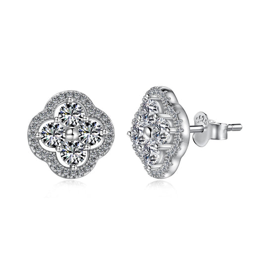 [Violet JW]Four-Leaf Clover Exquisite Earrings