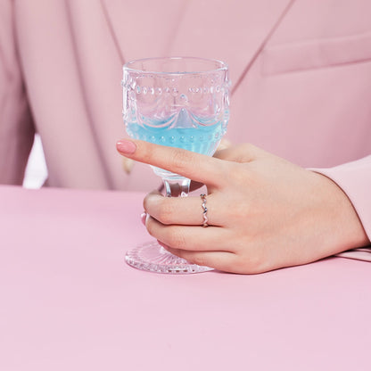 [Violet JW]Ornate Vibrant Round Cut Daily Ring
