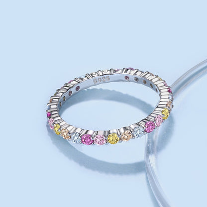 [Violet JW]Elegant Vivid Round Cut Daily Ring