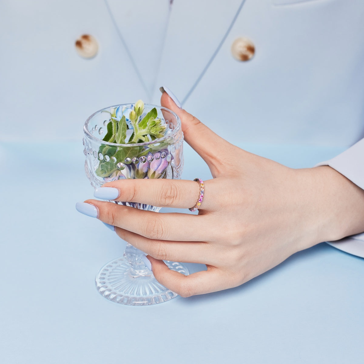[Violet JW]Dazzling Resplendent Round Cut Party Ring