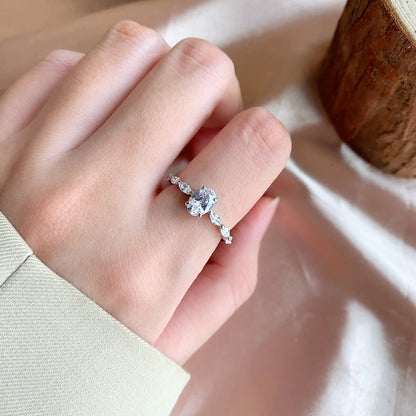[Violet JW]0.75 Carat Luxurious Vibrant Elongated Cushion Cut Daily Ring