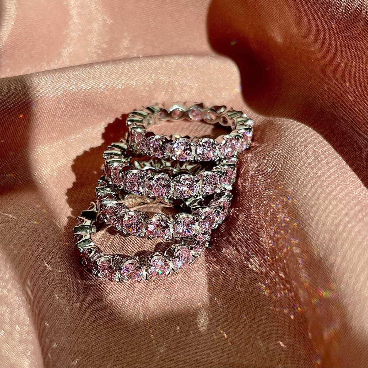 [Violet JW]Eternity Round Cut Tennis Ring