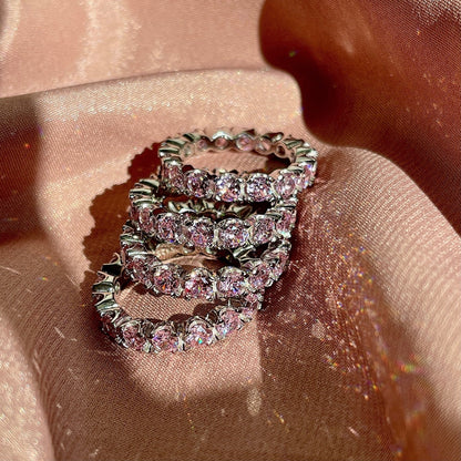 [Violet JW]Eternity Round Cut Tennis Ring