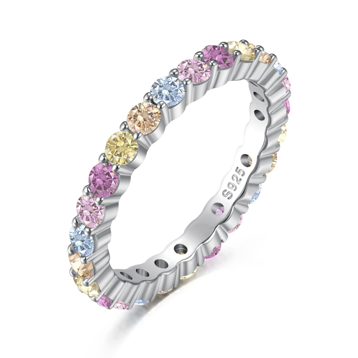 [Violet JW]Elegant Vivid Round Cut Daily Ring