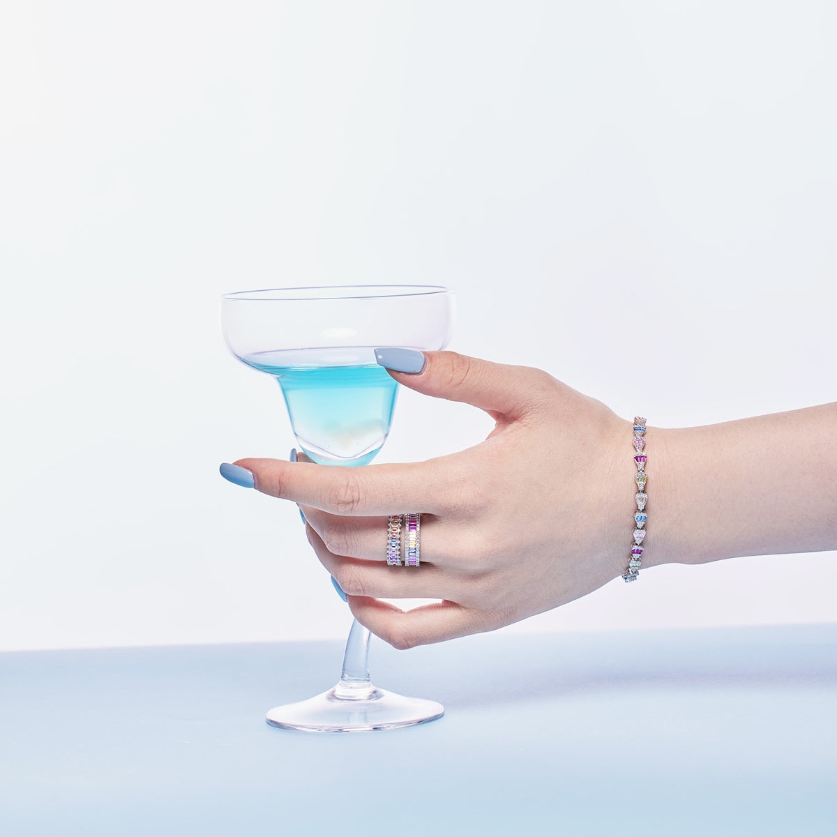 [Violet JW]Radiant Water Drop Shape Daily Bracelet