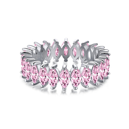 [Violet JW]Gorgeous Marquise Cut Tennis Ring