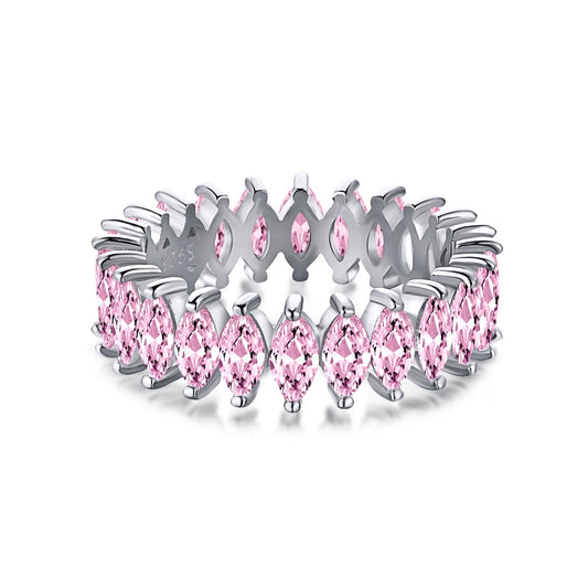 [Violet JW]Gorgeous Marquise Cut Tennis Ring