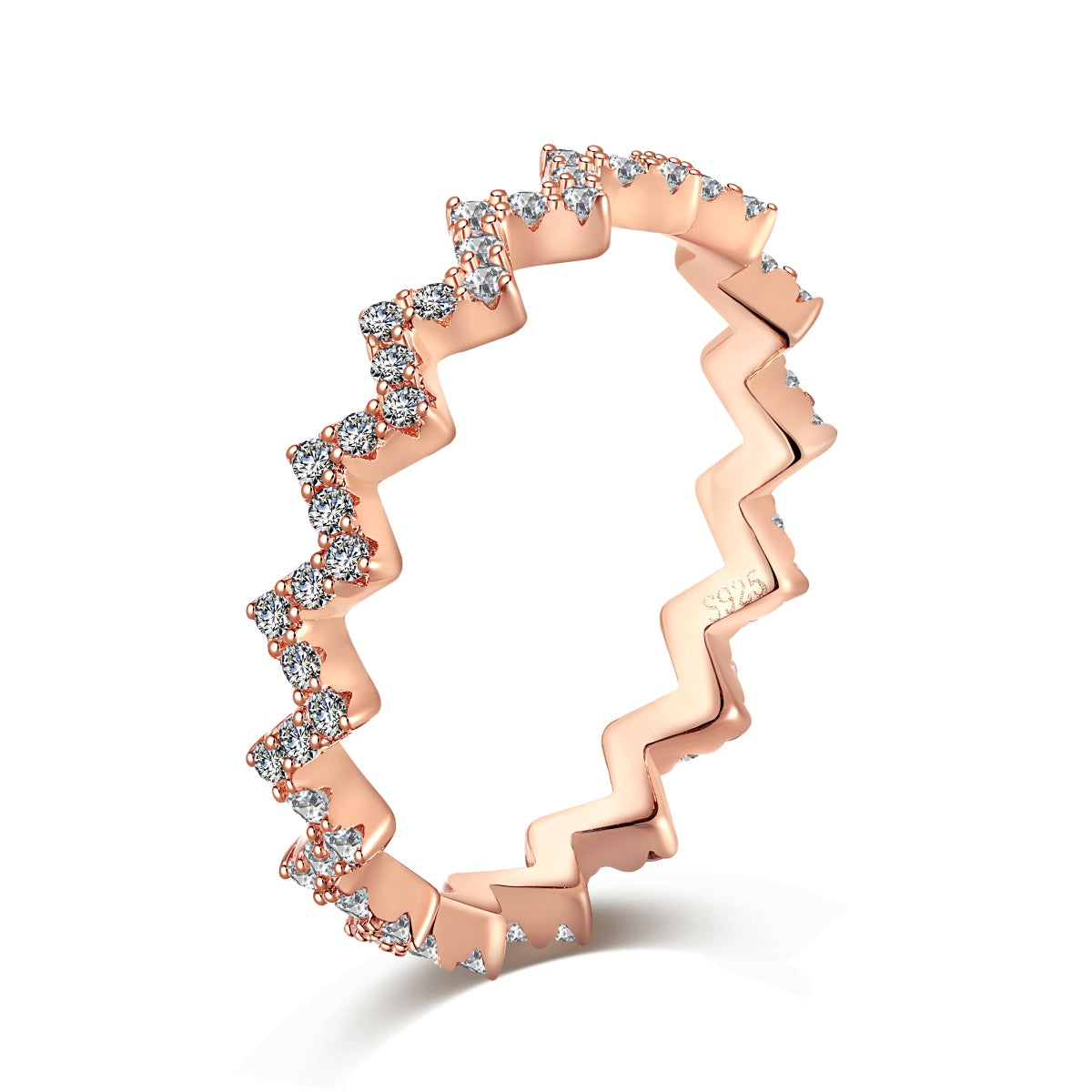 [Violet JW]Delicate Enchanting Wave Shape Daily Ring
