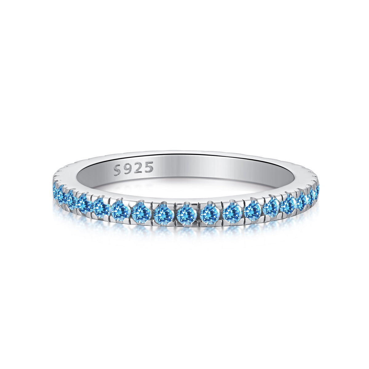 [Violet JW]Delicate Sparkling Round Cut Daily Ring