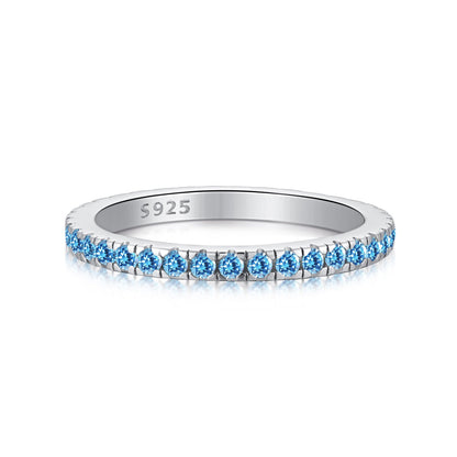 [Violet JW]Delicate Sparkling Round Cut Daily Ring