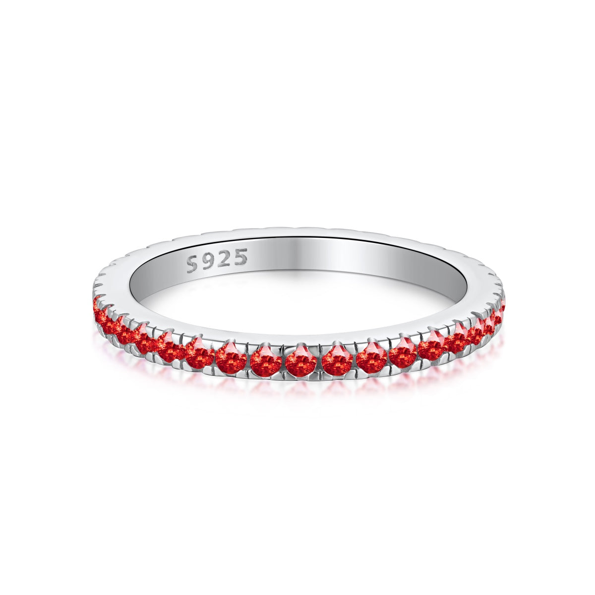 [Violet JW]Delicate Sparkling Round Cut Daily Ring