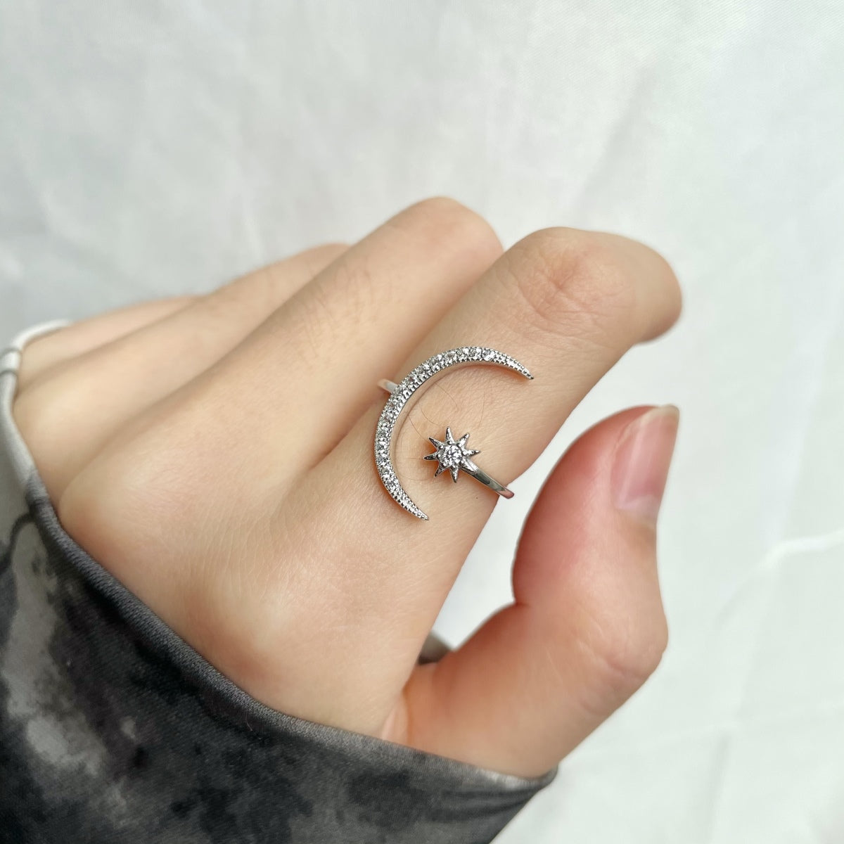 [Violet JW]Eternity Moon & Star Ring