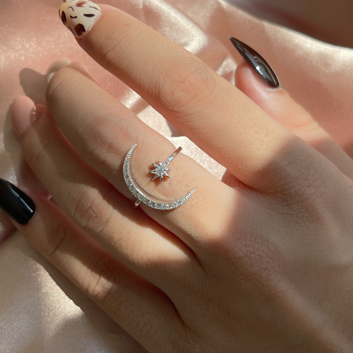 [Violet JW]Eternity Moon & Star Ring