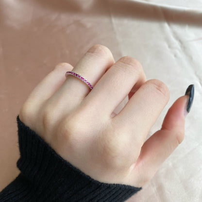 [Violet JW]Delicate Sparkling Round Cut Daily Ring