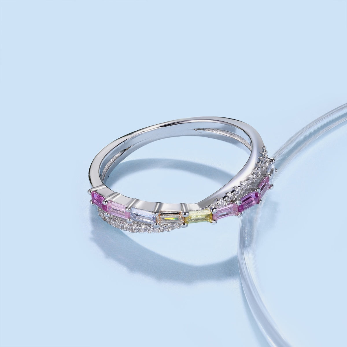 [Violet JW]Energetic Elegant Radiant Cut Party Ring