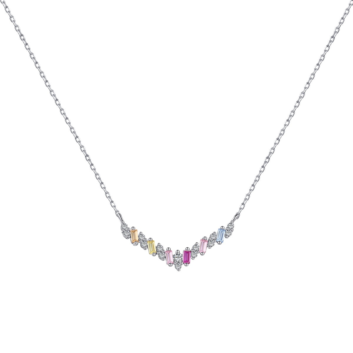 [Violet JW]Dazzling Rainbow Necklace