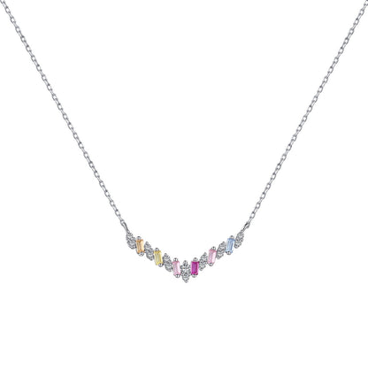 [Violet JW]Dazzling Rainbow Necklace