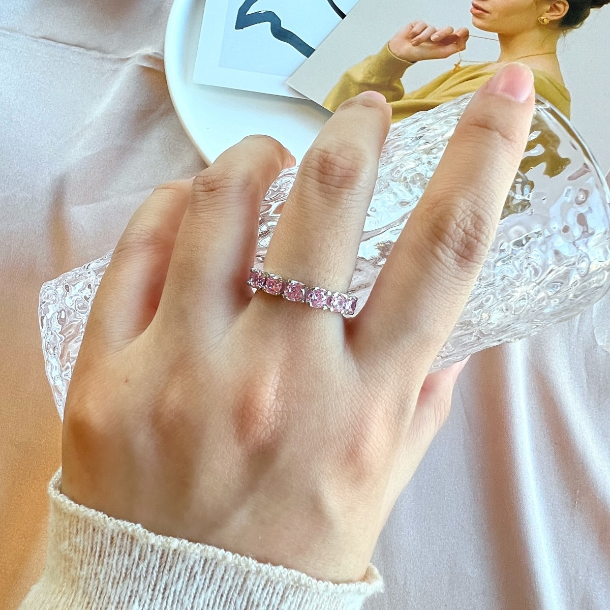 [Violet JW]Eternity Round Cut Tennis Ring