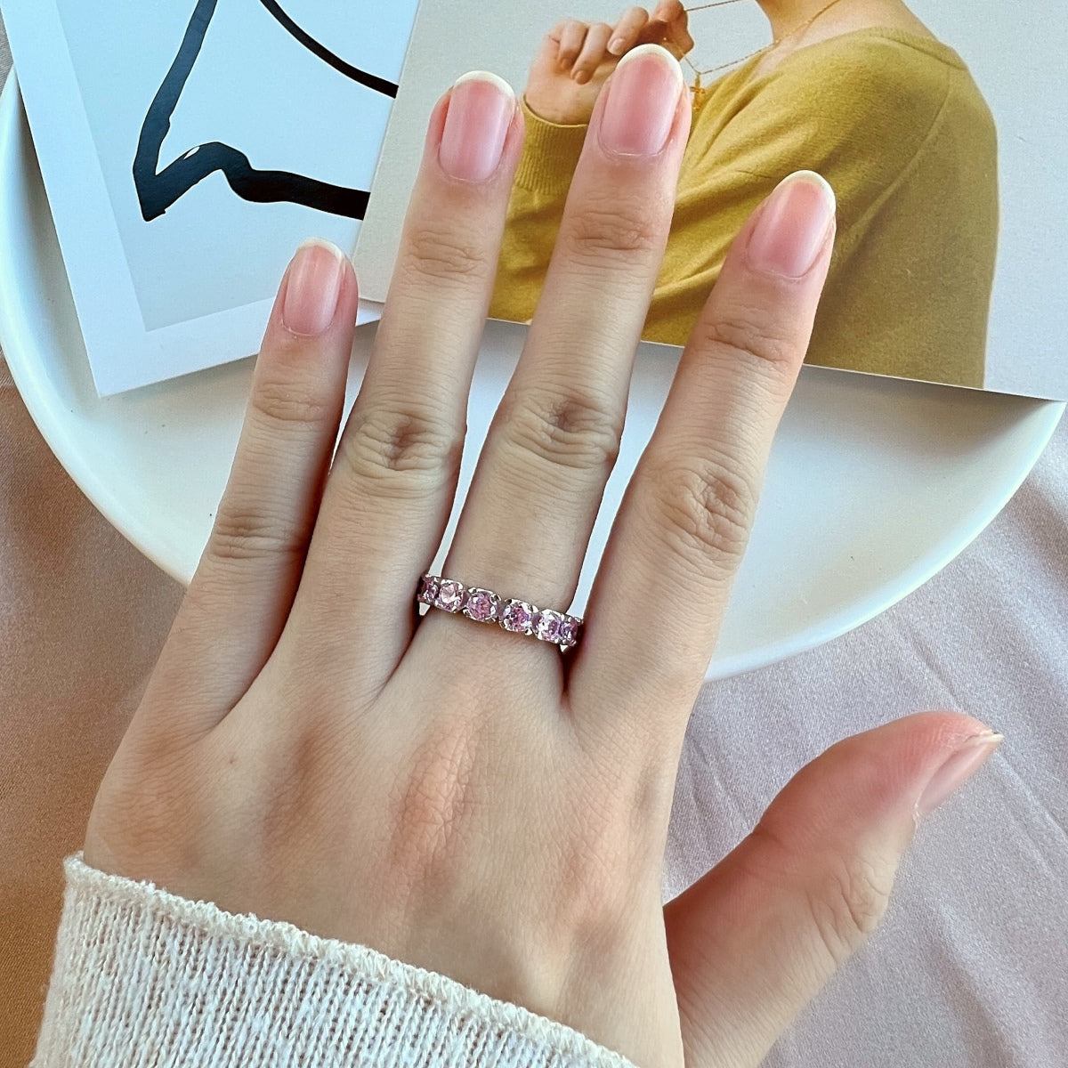 [Violet JW]Eternity Round Cut Tennis Ring