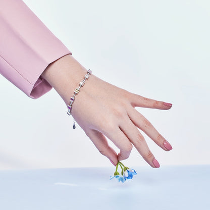 [Violet JW]Dainty Charming Emerald Cut Daily Bracelet