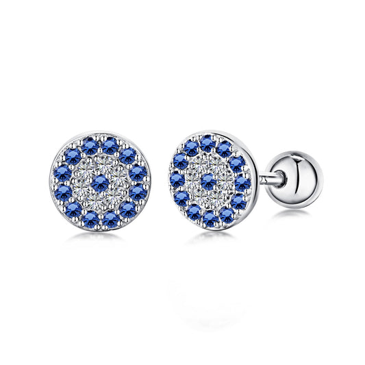 [Violet JW]Devil's Eye Ear Bone Nail Earrings