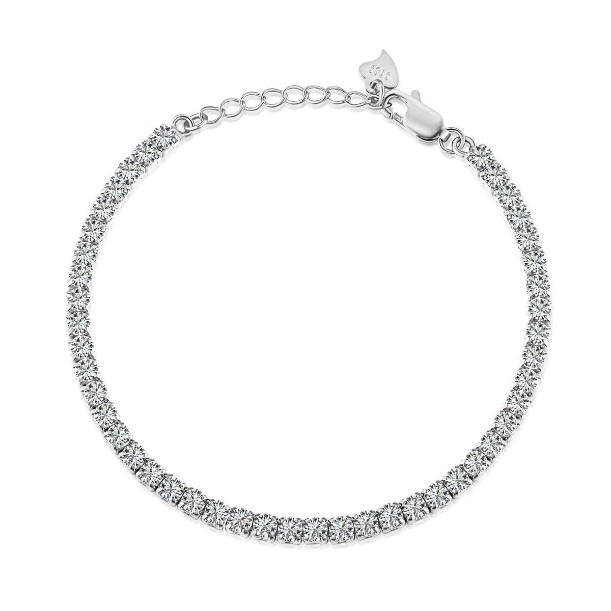 [Baslove] Funkelndes Armband im Rundschliff für jeden Tag