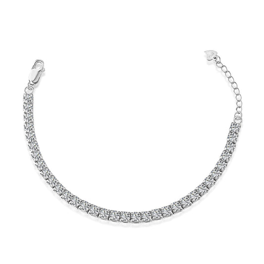 [Violet JW]Sparkling Radiant Princess Cut Tennis Bracelet