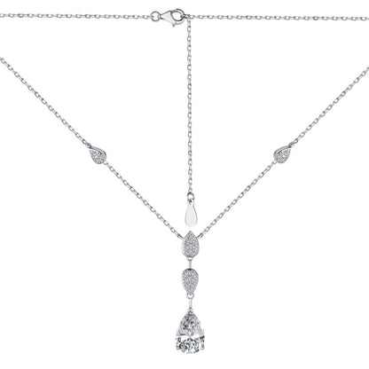 [Violet JW]Dazzling Pear Cut Necklace