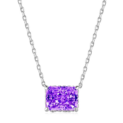 [Violet JW]Luxurious Square Shape Colorful Necalack