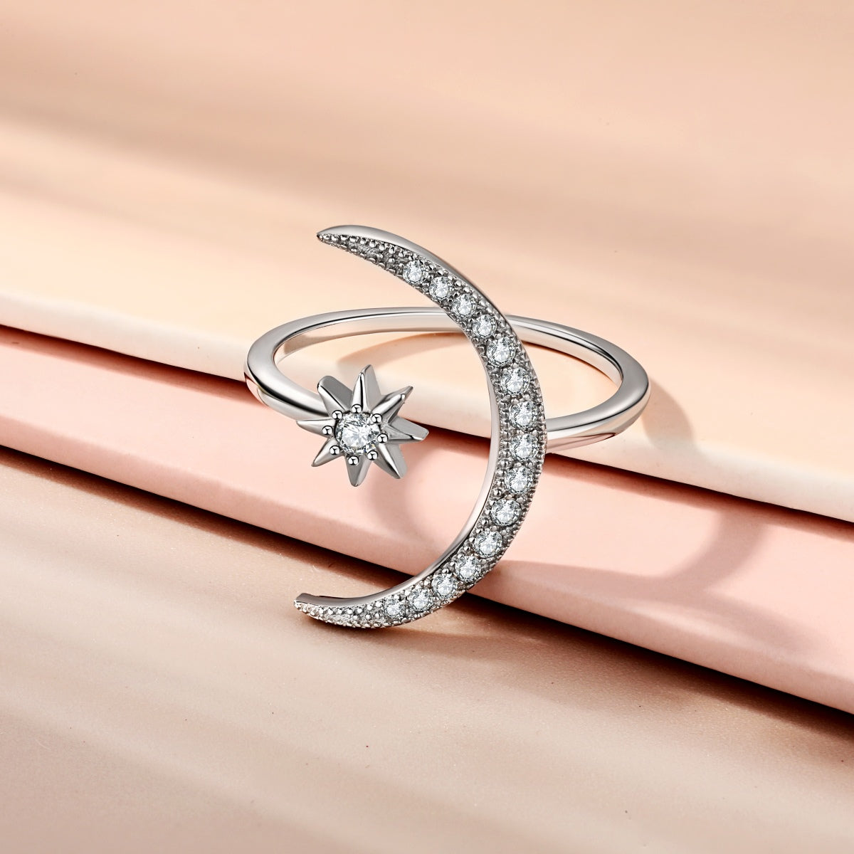 [Violet JW]Eternity Moon & Star Ring