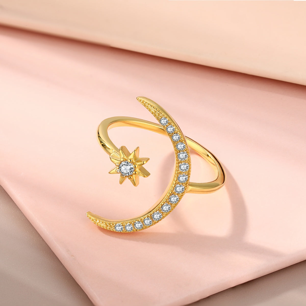 [Violet JW]Eternity Moon & Star Ring