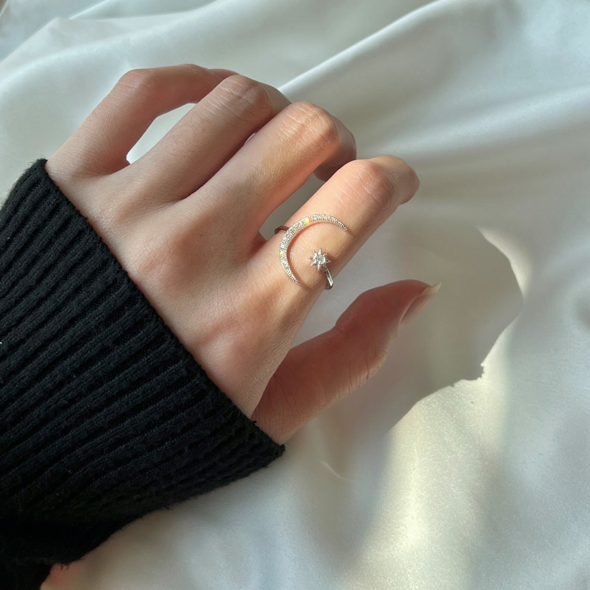 [Violet JW]Eternity Moon & Star Ring