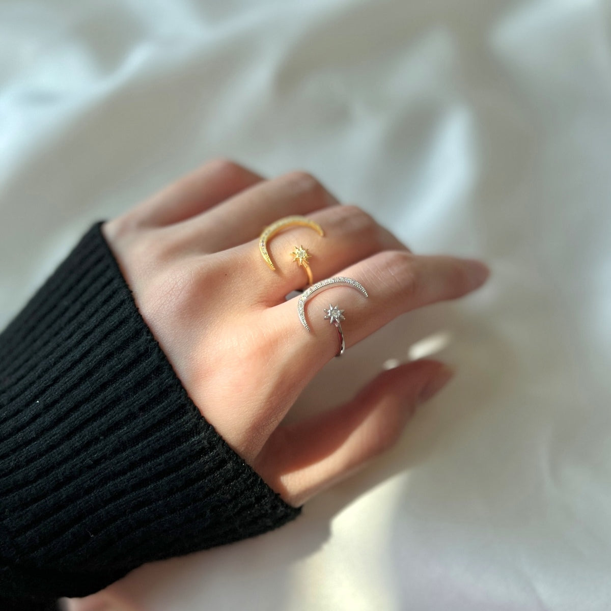 [Violet JW]Eternity Moon & Star Ring