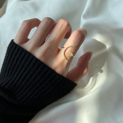 [Violet JW]Eternity Moon & Star Ring