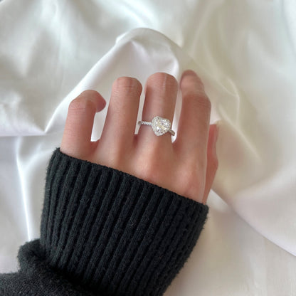 [Baslove]Eternity Spritziger romantischer Ring in Herzform für Liebhaber