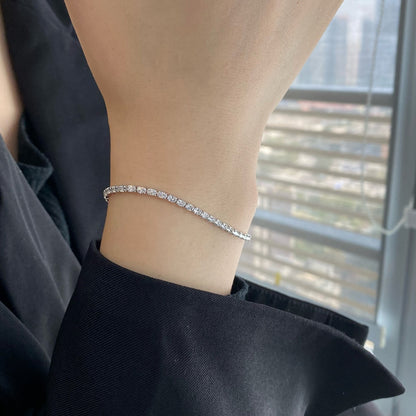 [Violet JW]Elegant Emerald Cut Daily Bracelet