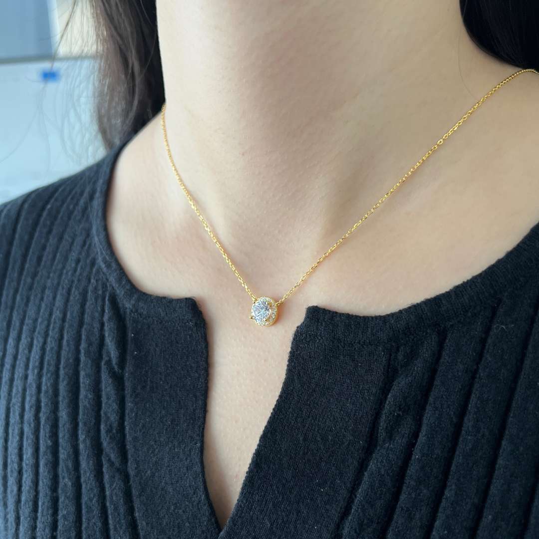 [Violet JW]Luxurious Round Cut Necklace