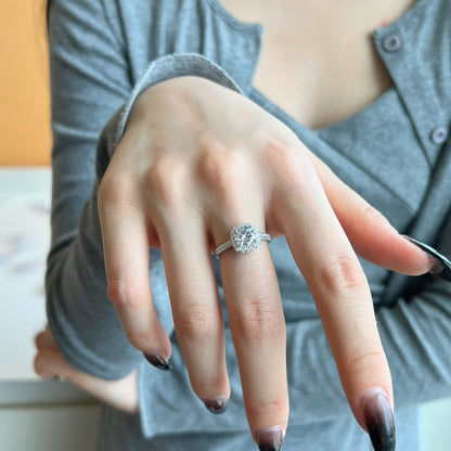[Baslove]輝くラウンドカットの結婚指輪