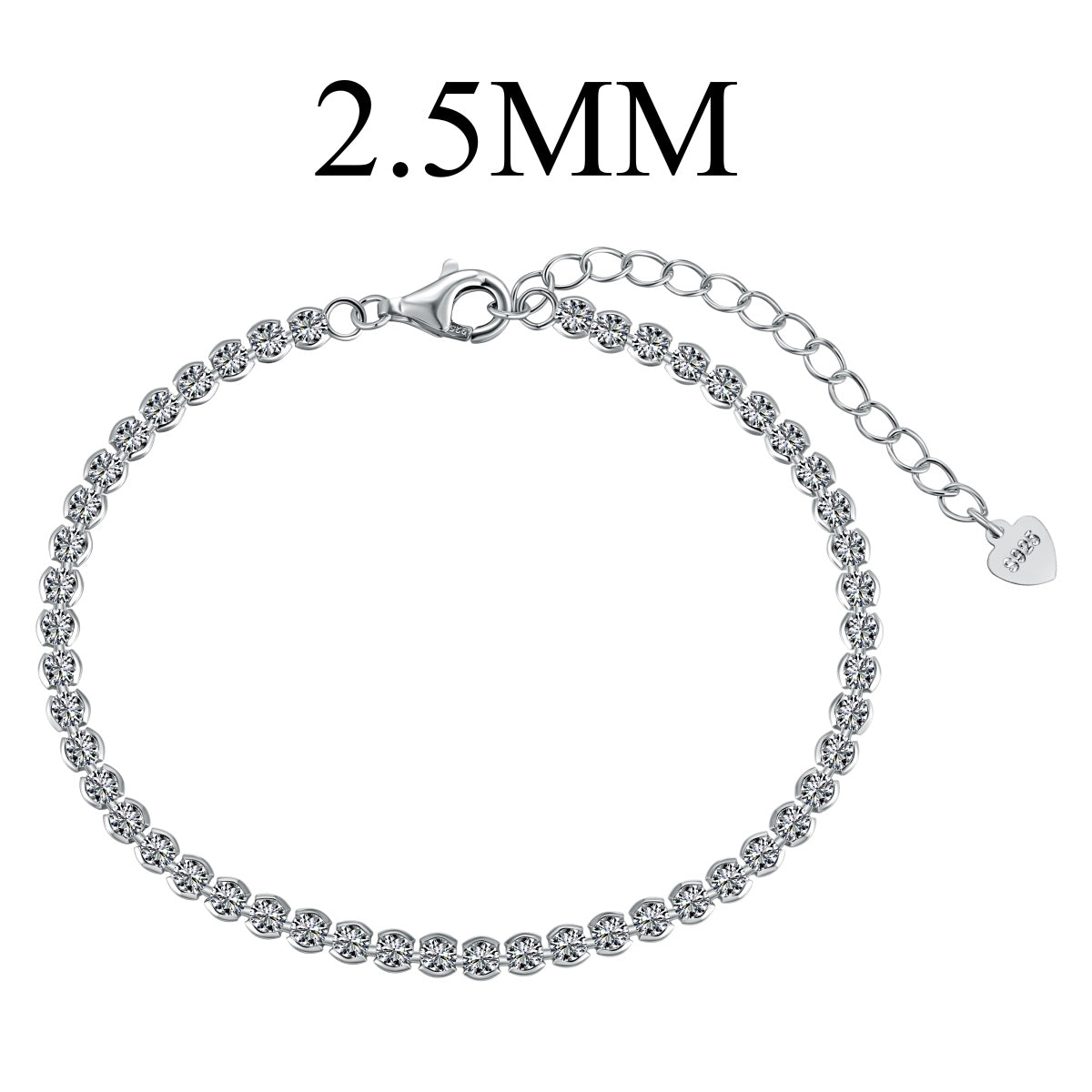 [Violet JW]Dazzling Sparkling Round Cut Daily Bracelet