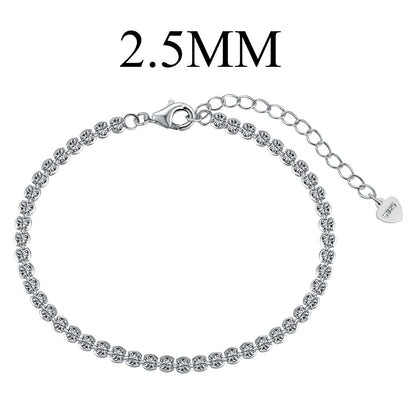 [Violet JW]Dazzling Sparkling Round Cut Daily Bracelet
