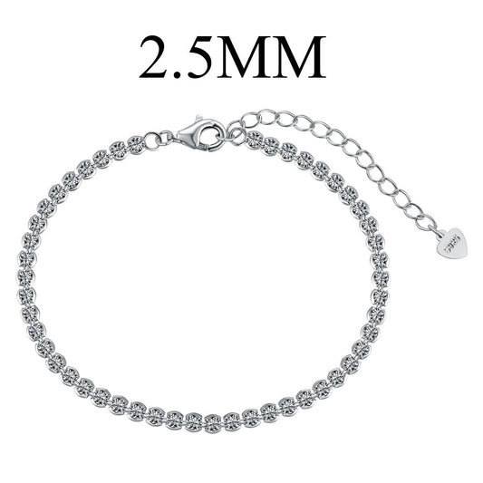[Violet JW]Dazzling Sparkling Round Cut Daily Bracelet