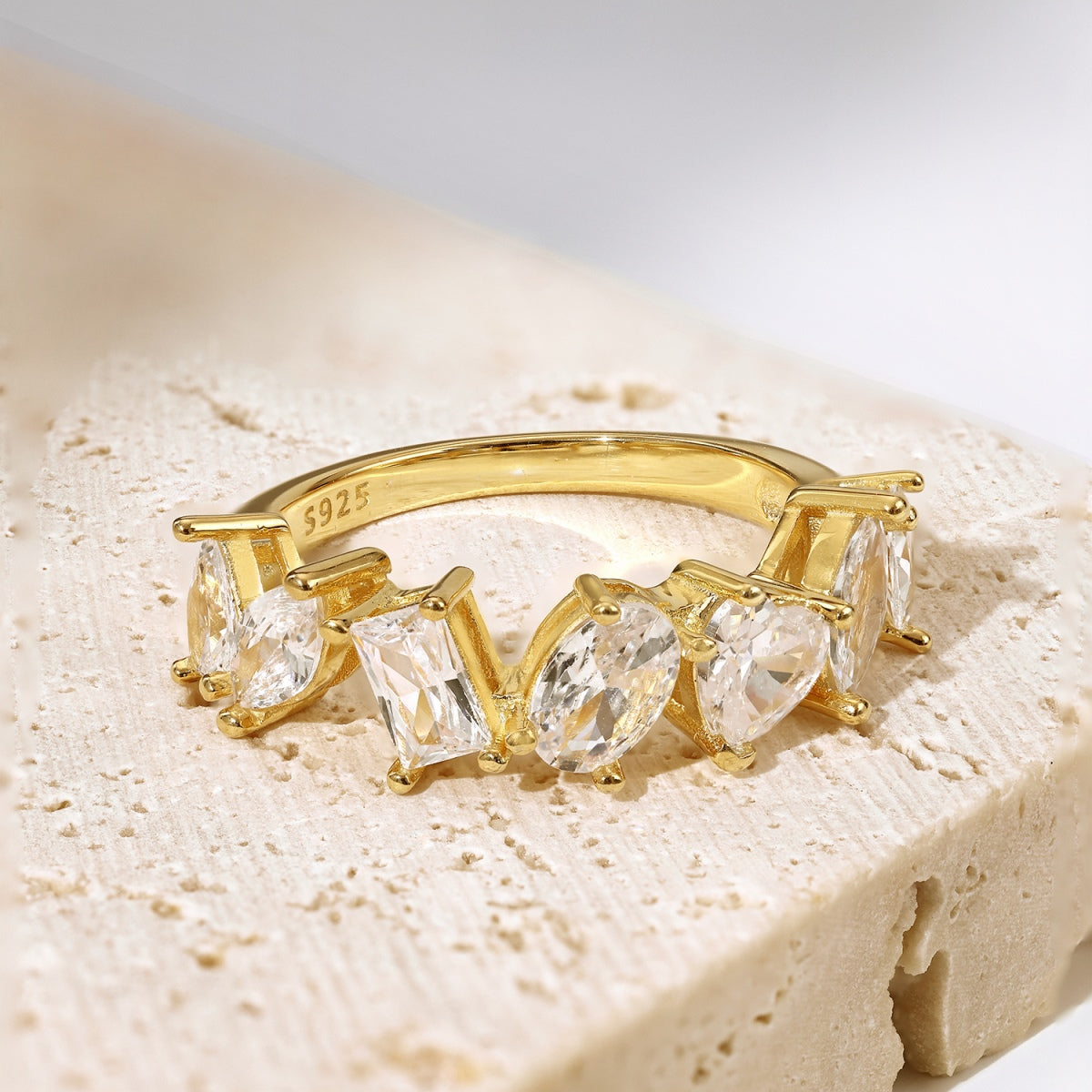 [Violet JW]Delicate Multi Cut Ring