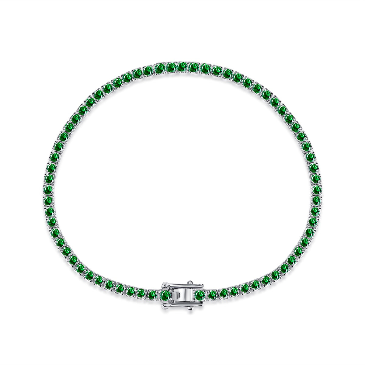 [Violet JW]Dazzling Colorful Round Cut Daily Bracelet
