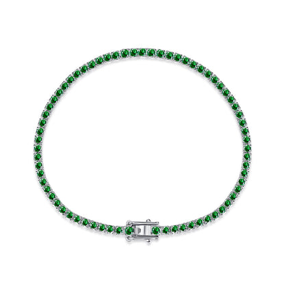 [Violet JW]Dazzling Colorful Round Cut Daily Bracelet