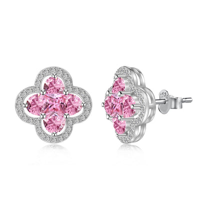[Violet JW]Lucky Four-Leaf Clover Exquisite Earrings