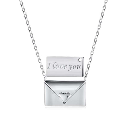 [Violet JW]Envelope Heart Shape Mother's Day Necklace