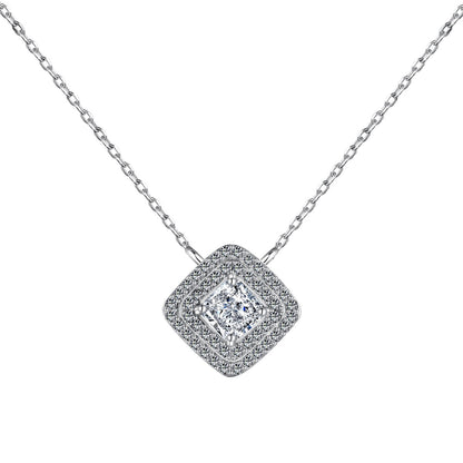 [Violet JW]Sparkling Asscher Cut Necklace