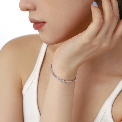 [Violet JW]Dazzling Sparkling Round Cut Daily Bracelet